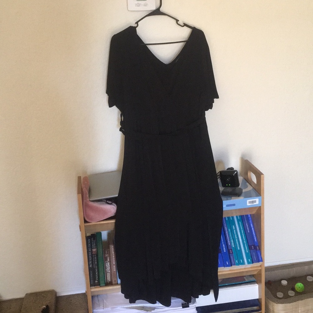 Torrid Black V-neck and back dress